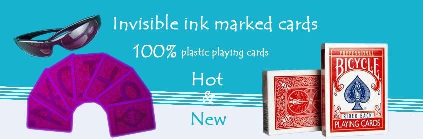 invisible ink marked cards