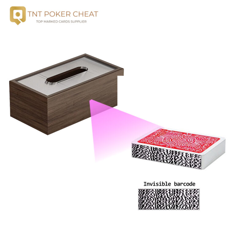 Camera de înșelăciune discretă Tissu Box Poker pentru cardul de barcode Poker