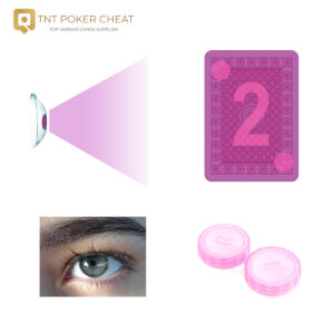 Lentilles de contact infrarouges pour cartes à jouer marquées – Discreet Poker Edge