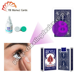 Bicycle Marked Cards Wide Edition Classic Blue for Infrared Contact Lenses